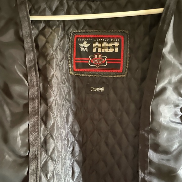 Ladies high quality biker leather jacket, has removable liner thinsulate - Picture 2 of 6